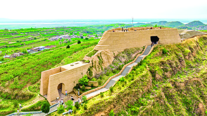 A scenic view of Yuncheng Xihoudu Site