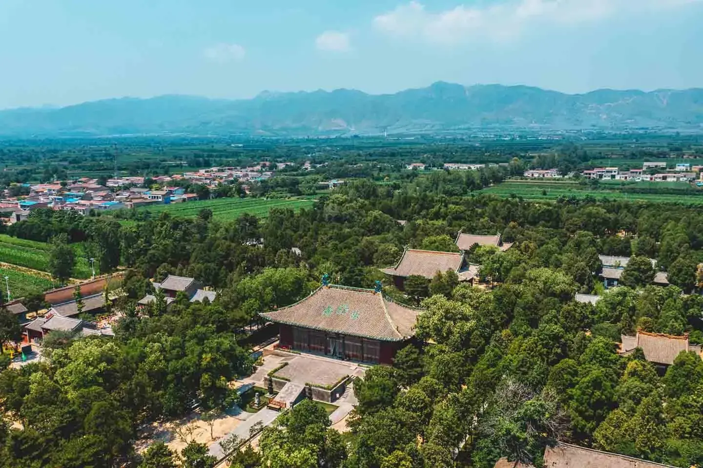 A scenic view of Yuncheng Yongle Palace