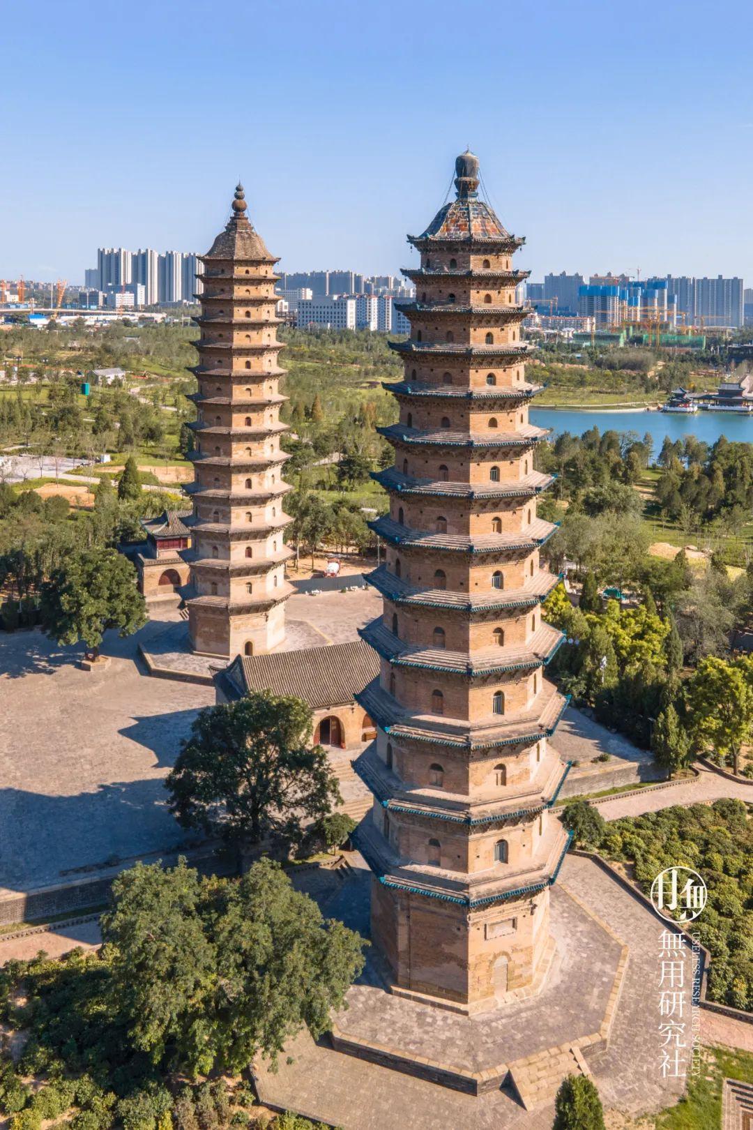 A scenic view of Yuncheng Zhangcun Shengan Temple Pagoda