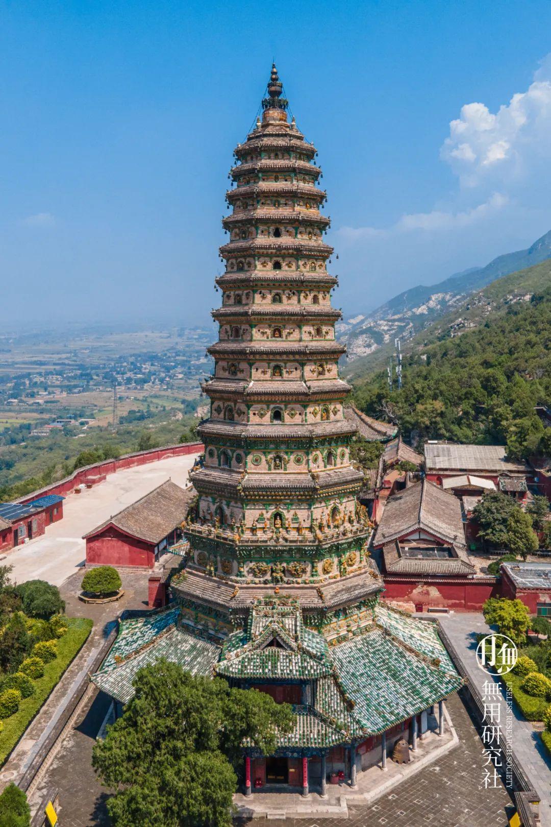A scenic view of Yuncheng Zhangcun Shengan Temple Pagoda
