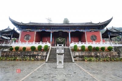A scenic view of Yuxi Jiangchuan Wenmiao