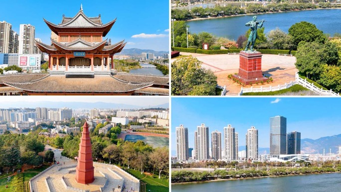 A scenic view of Yuxi Jiangchuan Wenmiao