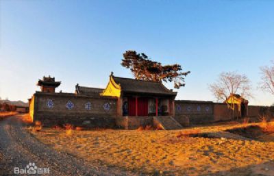 A scenic view of Zhangjiakou Weixian Chongtai Temple