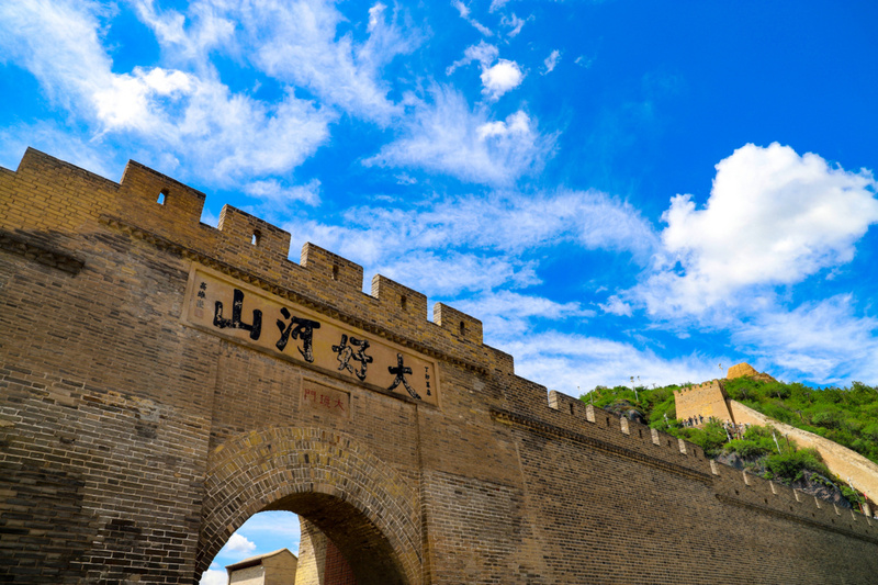 A scenic view of Zhangjiakou Weizhou Ancient City Wall