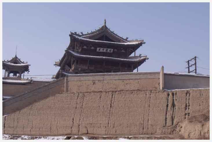 A scenic view of Zhangjiakou Weizhou Ancient City Wall