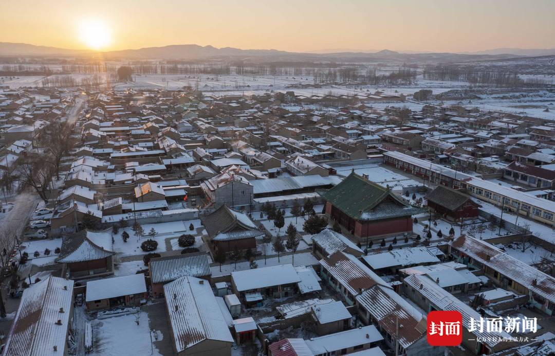 A scenic view of Zhangjiakou Weizhou Ancient City Wall