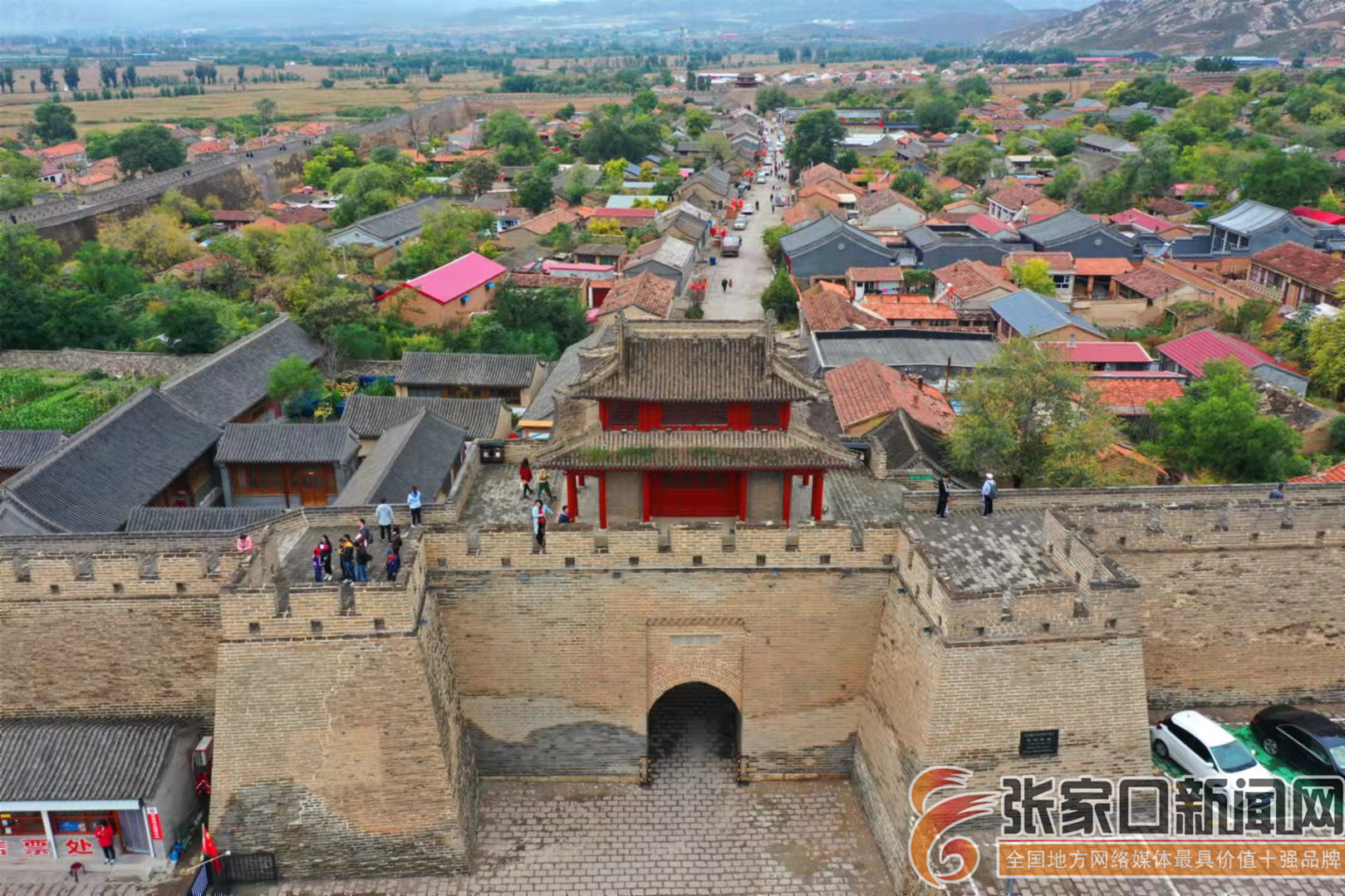 A scenic view of Zhangjiakou Ximalin City Wall