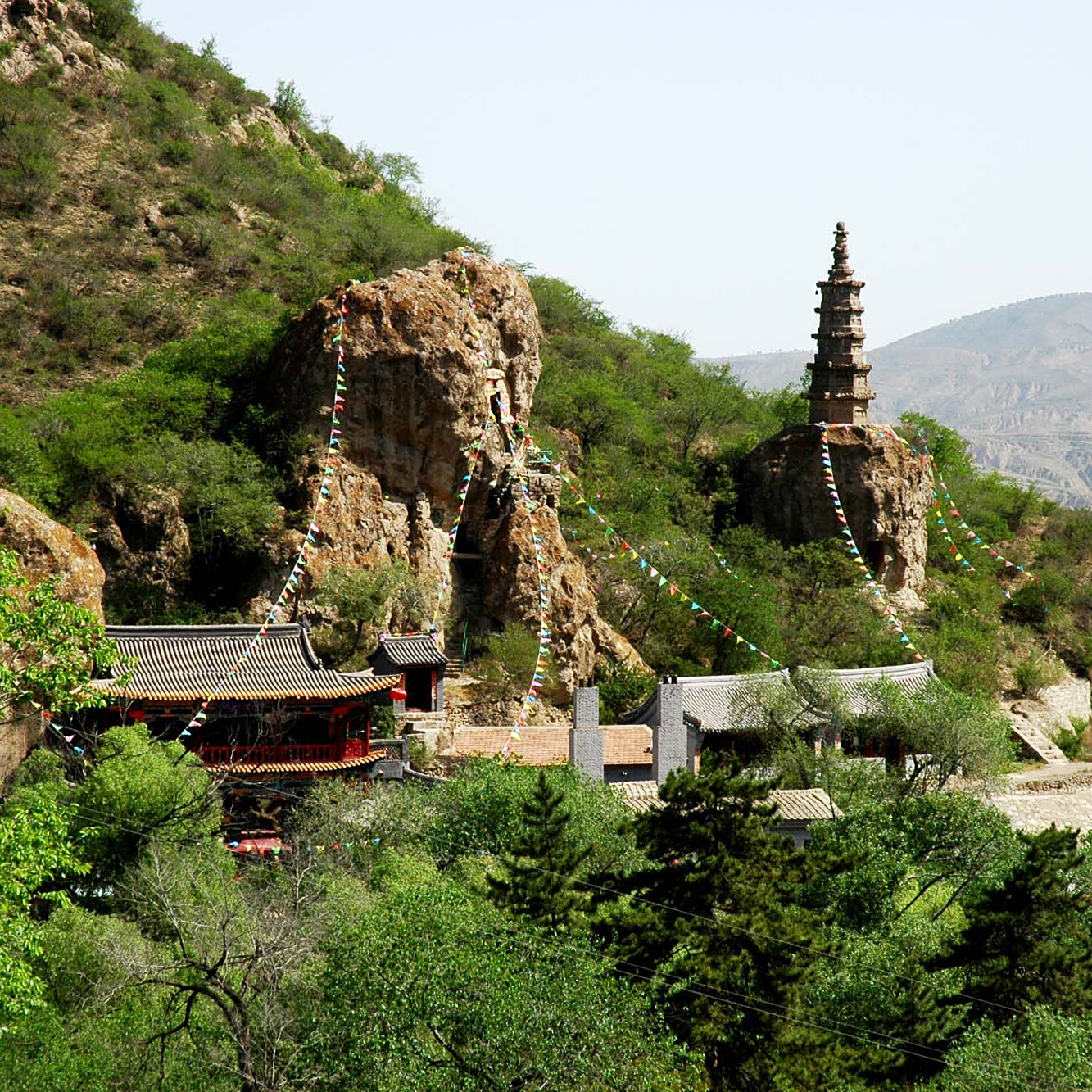 A scenic view of Zhangjiakou Xuanhua Bailin Temple