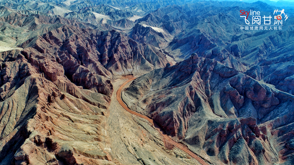 A scenic view of Zhangye Caogoujing Chengzhi