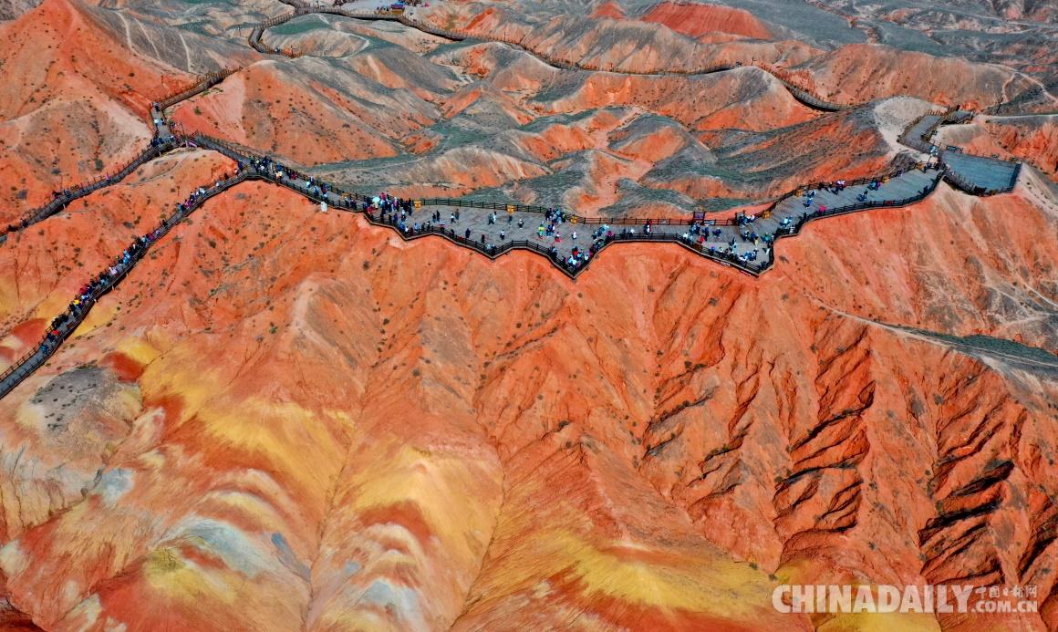 A scenic view of Zhangye Dongcang