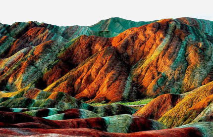A scenic view of Zhangye Gaozongbing Zhaiyuan