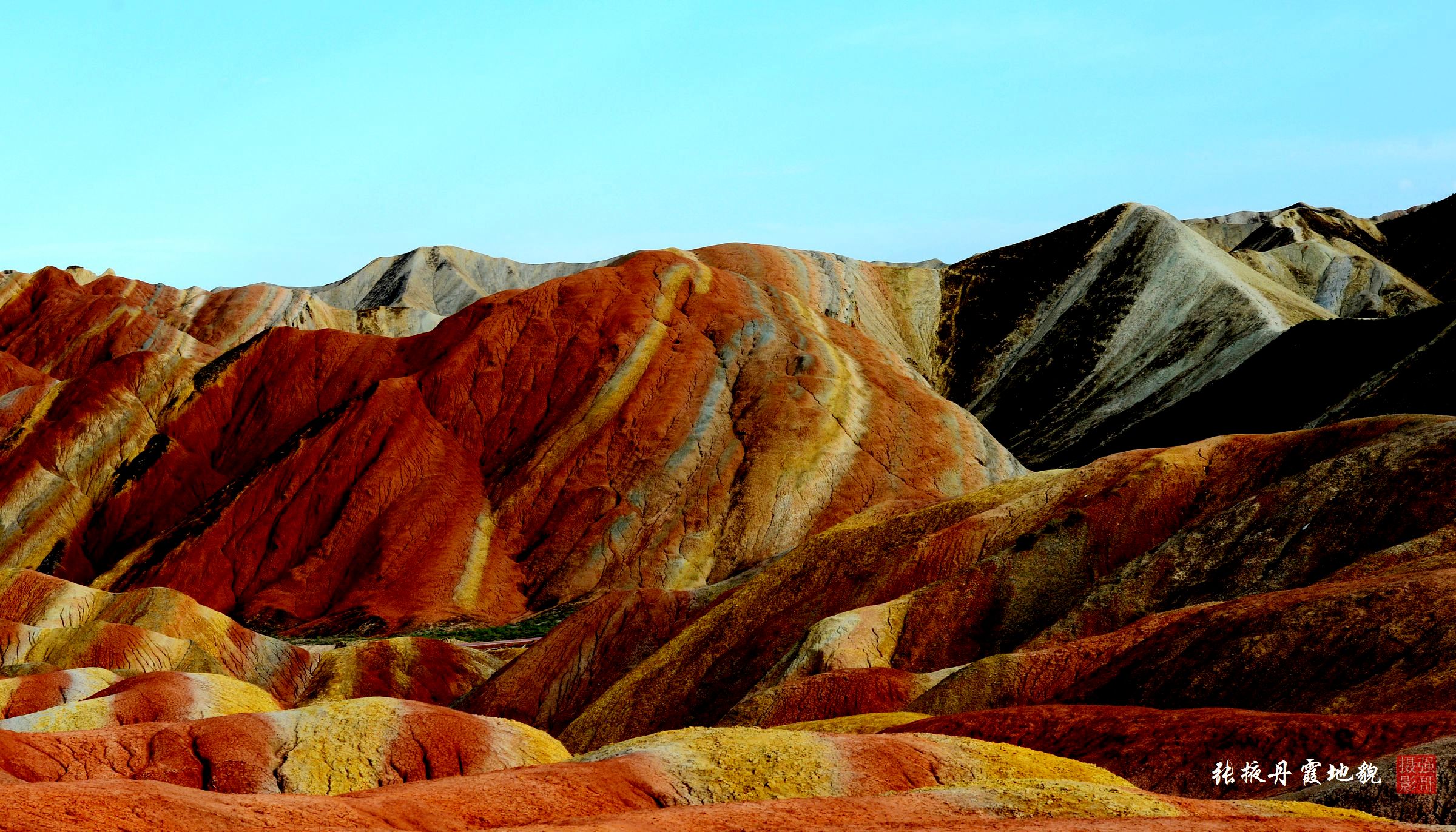 A scenic view of Zhangye Jiazidun Muqun