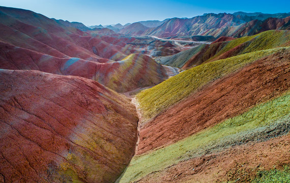 A scenic view of Zhangye Xihuishan Yizhi