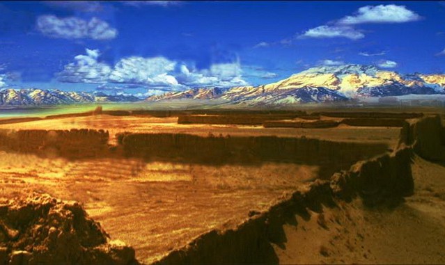 A scenic view of Zhangye Xusanwan Cheng Ji Muqun