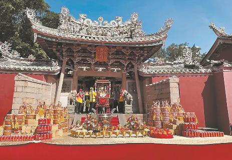 A scenic view of Zhangzhou Dongshan Guandimiao