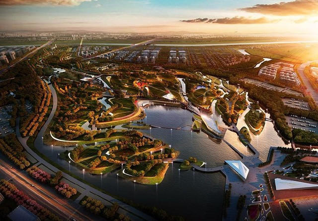 A scenic view of Zhengzhou Houzhouhuangling