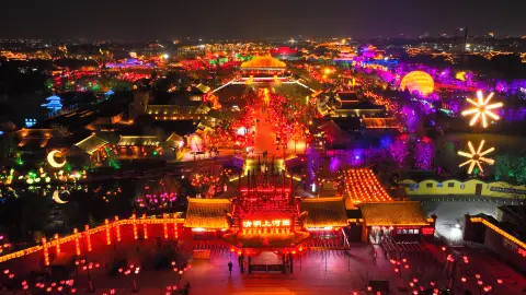 A scenic view of Zhoukou Nandugucheng