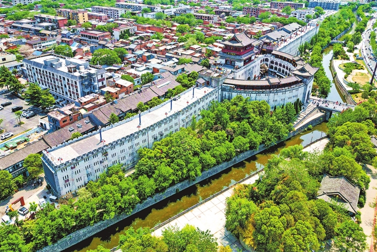 A scenic view of Zhumadian Gelinggucheng