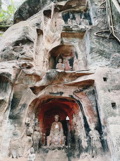 A scenic view of Ziyang Tiefosi Yamuqun